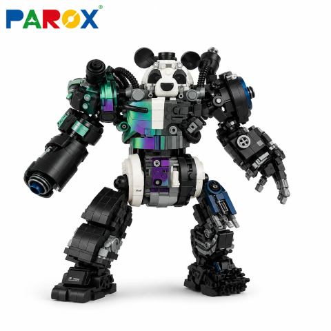 Robot STEM de Construcție din Piese Tip Mecano – Set Educațional Creativ pentru Copii
