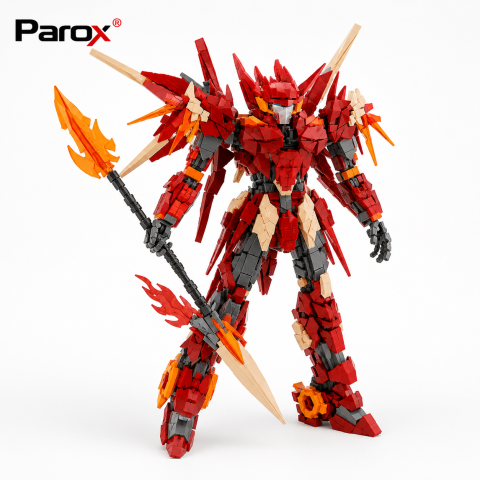 Set Constructie Robot Mecha Chinoiserie, 14+, Model Articulat de Colectie, Blocuri de Constructie Premium, Cadou pentru Adolescenti si Adulti
