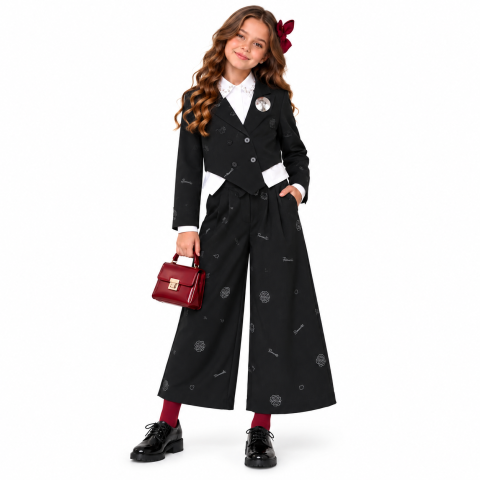 Compleu fete Elegant Romance, 3 piese, Negru