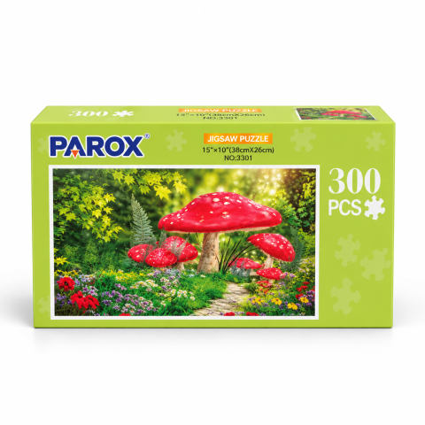 Puzzle cu peisaje PAROX – 3 modele: ciuperci, toamnă și cale albe