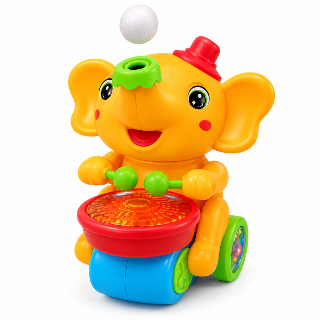 Elefant muzical PAROX cu bilă levitantă, lumini și sunete, 3+ ani